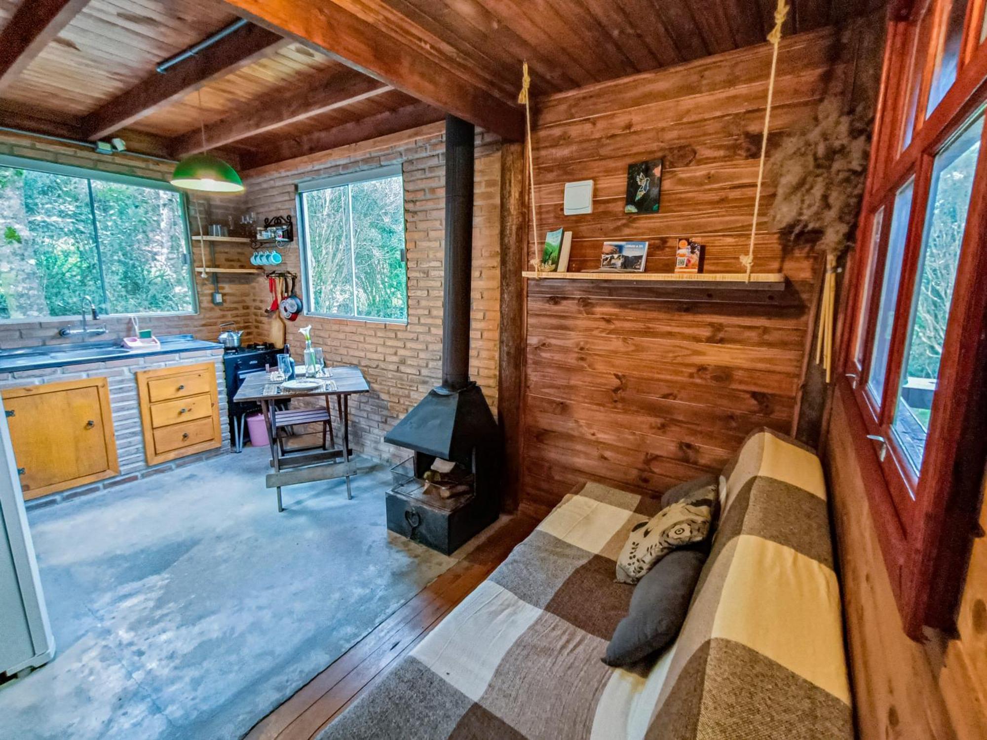 Cabana Na Floresta Rincao Do Fortaleza Cambará Esterno foto