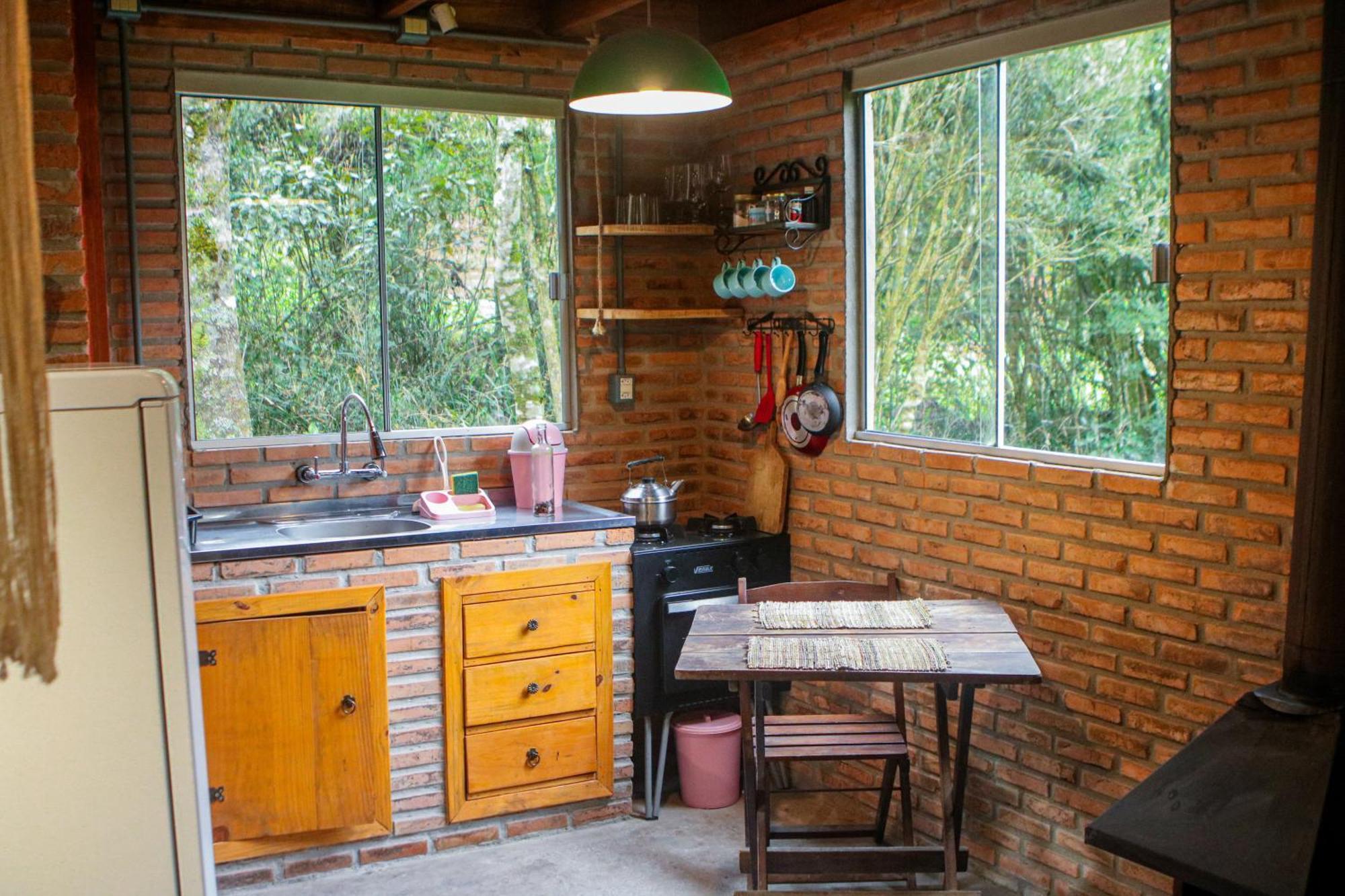 Cabana Na Floresta Rincao Do Fortaleza Cambará Esterno foto